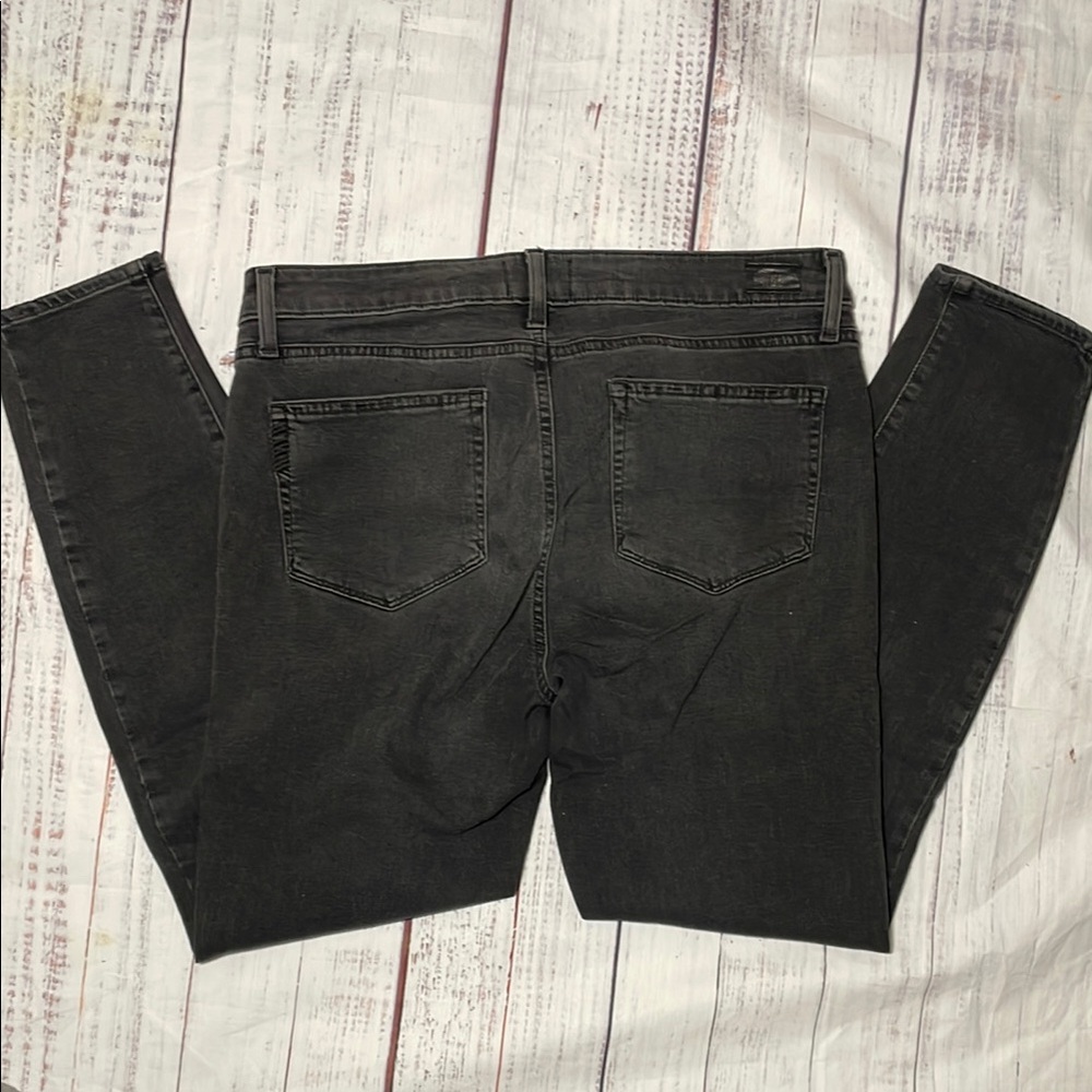 PAIGE Black Skinny Jeans Stretchy Denim - Picture 3 of 11